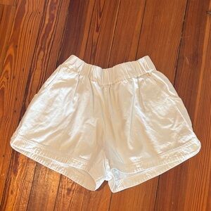 Crosby White High Waist Shorts